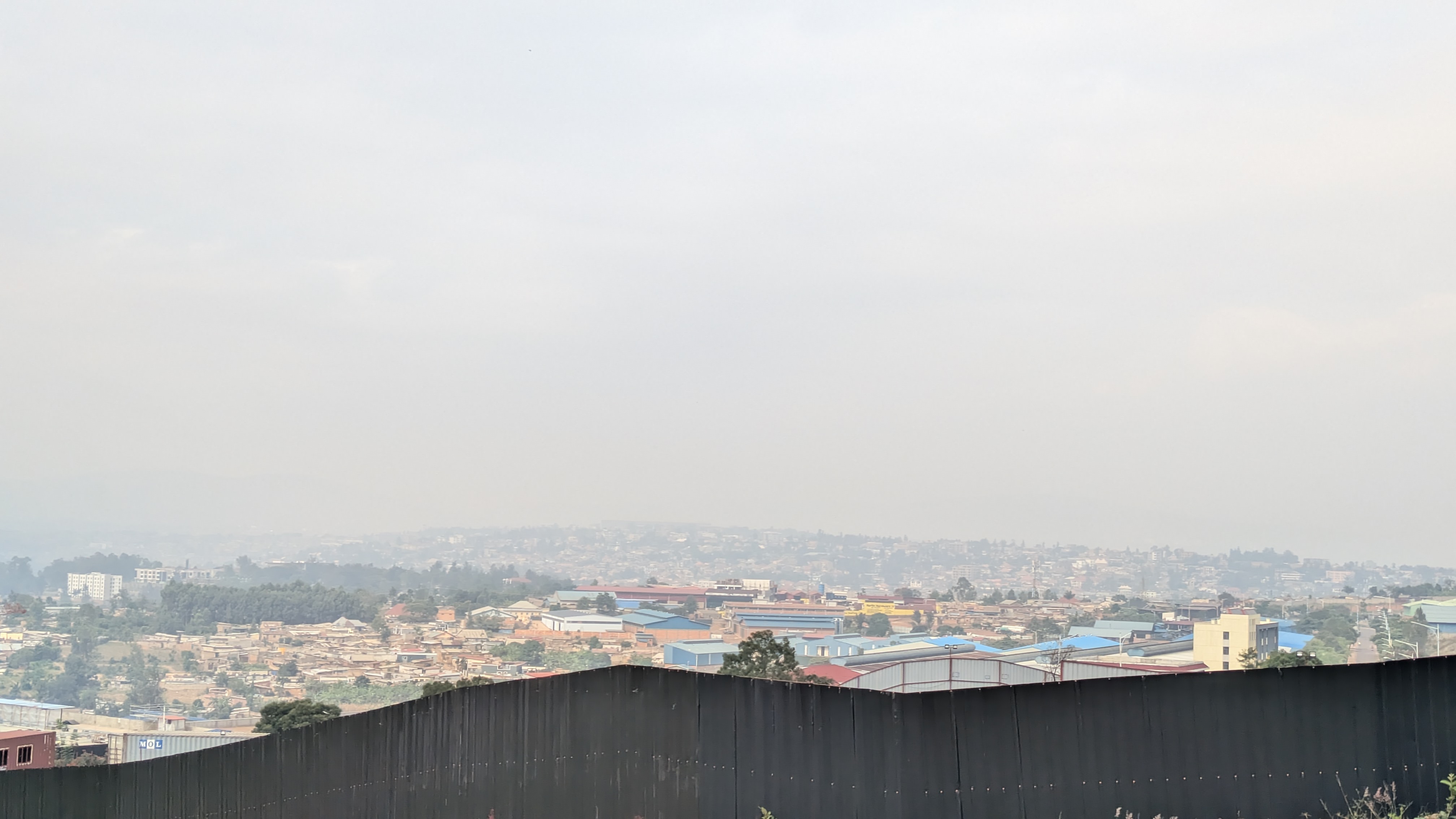 Kigali City on a Foggy Day